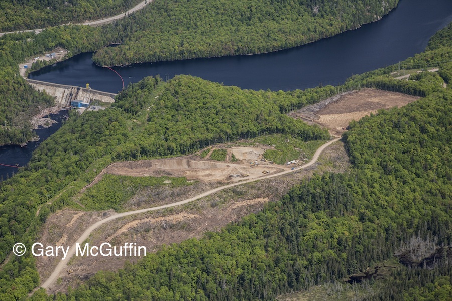 Bow Lake Wind Farm. Highway 17, Montreal River Dam. ©Gary McGuffin