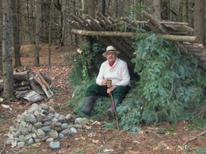 Farmer Bob and lean-to