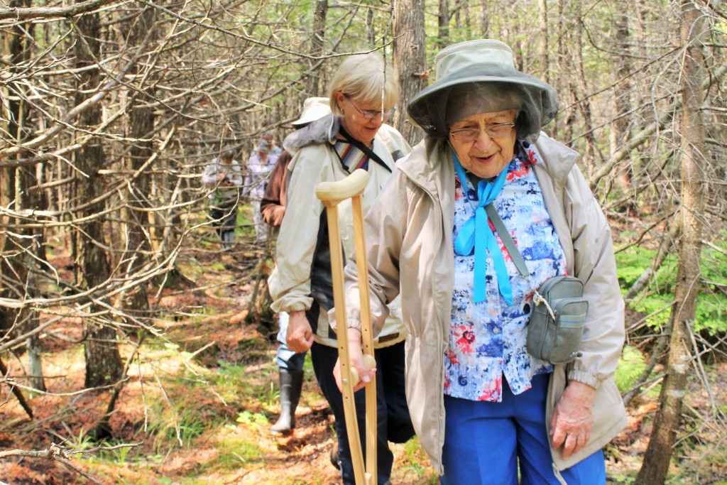 Gladys Wallwork and others hike 2015_photo Valerie Walker