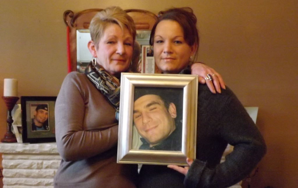 Photo taken in 2013 at Sandra's home, marking the 2nd anniversary of Wesley's murder.