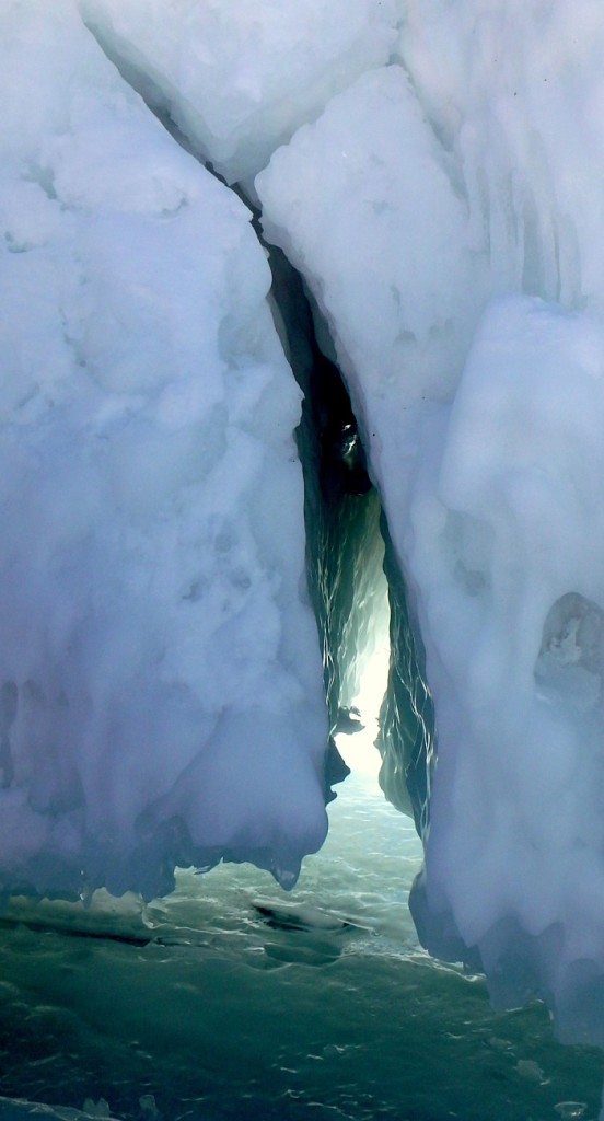 Ice cave fault. Photo credit: Meaghan Kent