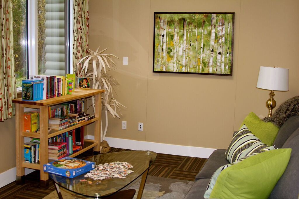 Be Brave Ranch, cozy library nook