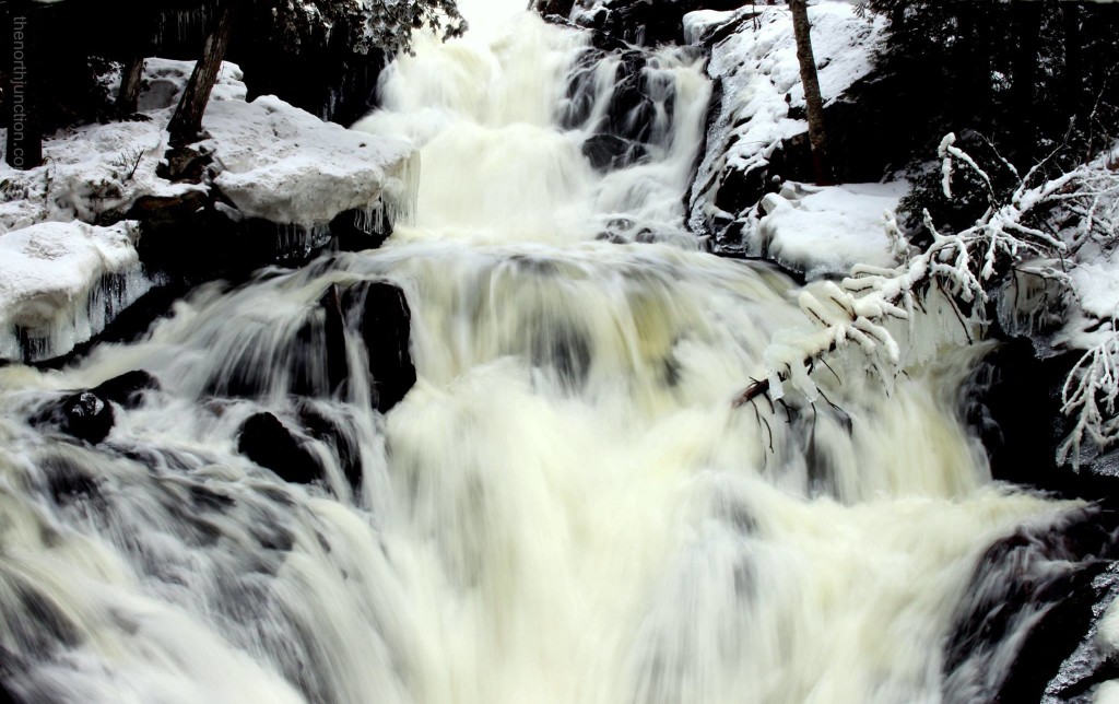 Crystal Falls in early March freshet - slow shutterspeed. Photo credit: Meaghan Kent, The North Junction