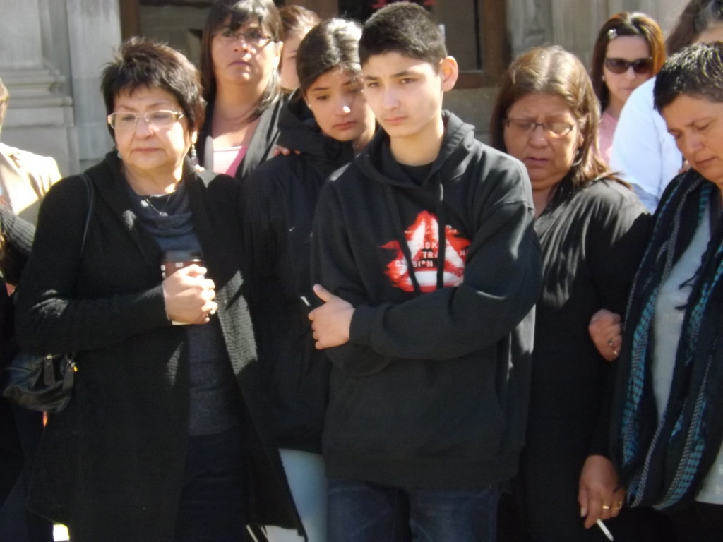 Peggy Martin -Grandmother (centre left), sister- Janessa Roach, brother- Hayven Roach and (back right) Auntie-Tina Roach